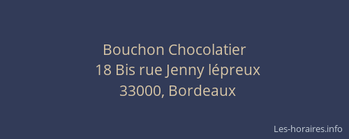 Bouchon Chocolatier