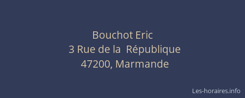 Bouchot Eric