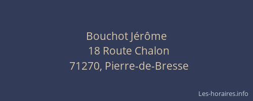 Bouchot Jérôme