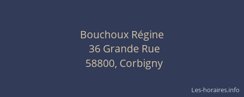 Bouchoux Régine