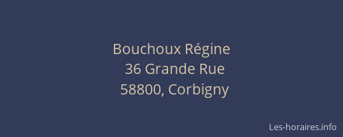 Bouchoux R&eacute;gine