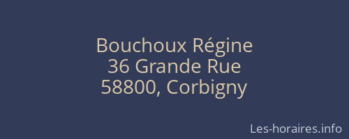 Bouchoux Régine