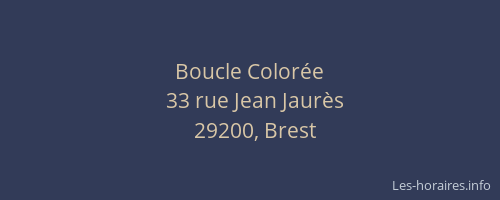 Boucle Colorée