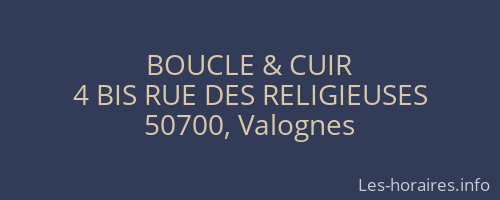 BOUCLE & CUIR