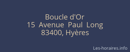 Boucle d'Or