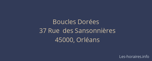 Boucles Dorées