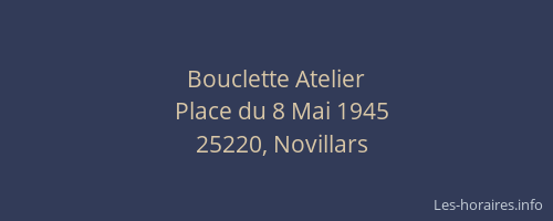 Bouclette Atelier