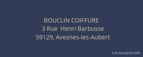 BOUCLIN COIFFURE