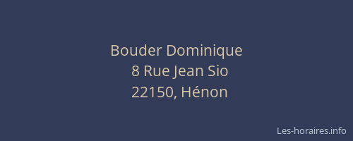 Bouder Dominique