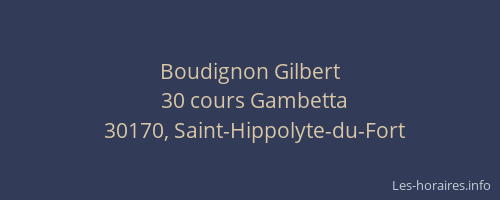 Boudignon Gilbert