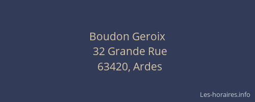 Boudon Geroix