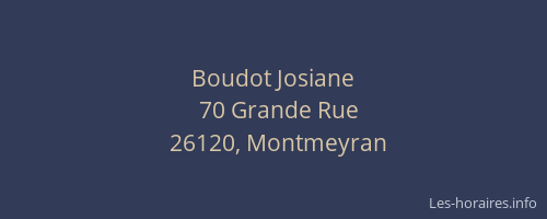 Boudot Josiane