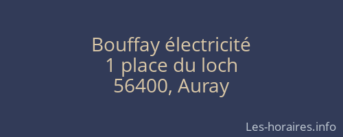 Bouffay électricité