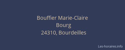 Bouffier Marie-Claire