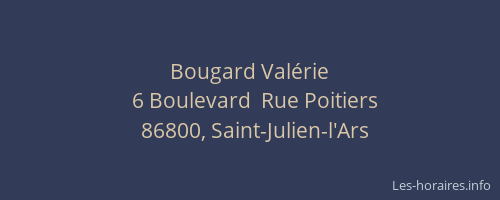 Bougard Valérie