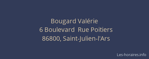 Bougard Val&eacute;rie