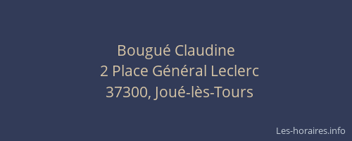 Bougu&eacute; Claudine