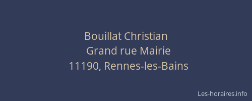 Bouillat Christian