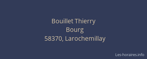 Bouillet Thierry