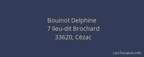 Bouinot Delphine