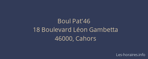 Boul Pat'46