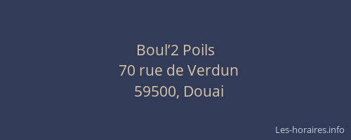 Boul’2 Poils