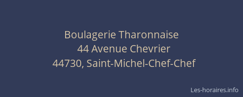 Boulagerie Tharonnaise