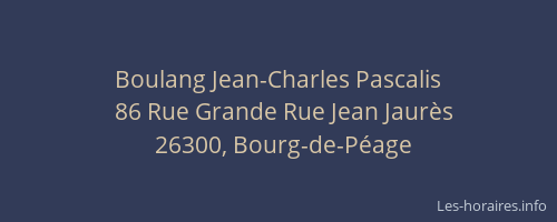 Boulang Jean-Charles Pascalis