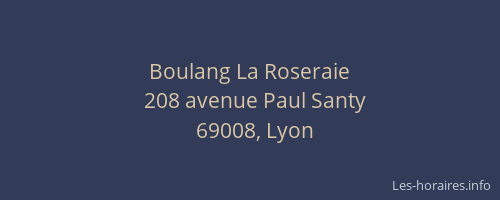 Boulang La Roseraie