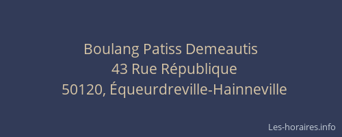 Boulang Patiss Demeautis