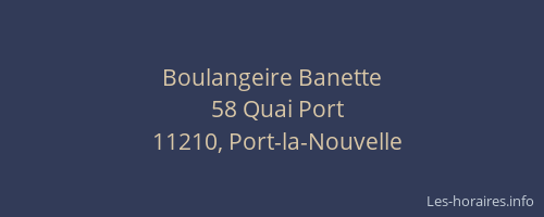 Boulangeire Banette