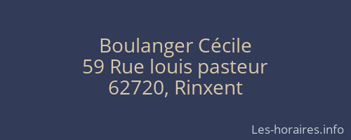 Boulanger Cécile