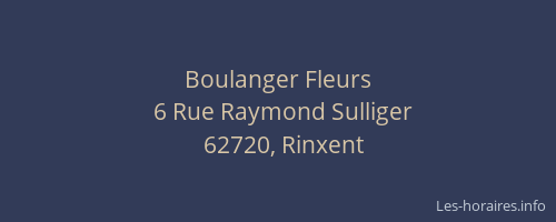 Boulanger Fleurs