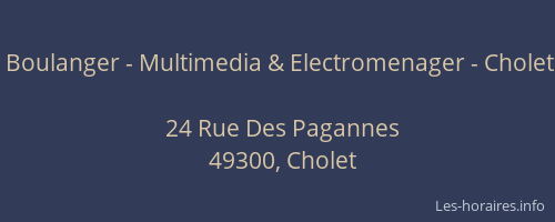 Boulanger - Multimedia & Electromenager - Cholet