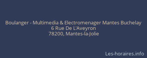 Boulanger - Multimedia & Electromenager Mantes Buchelay