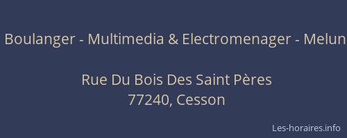 Boulanger - Multimedia & Electromenager - Melun