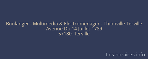 Boulanger - Multimedia & Electromenager - Thionville-Terville