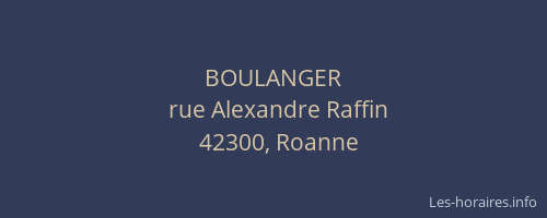 BOULANGER