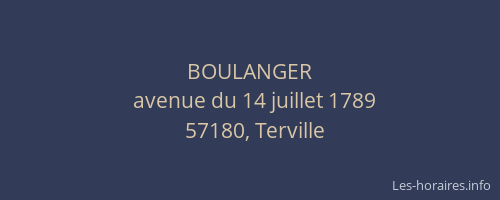 BOULANGER