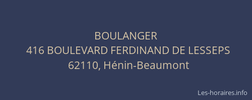 BOULANGER