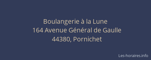 Boulangerie à la Lune