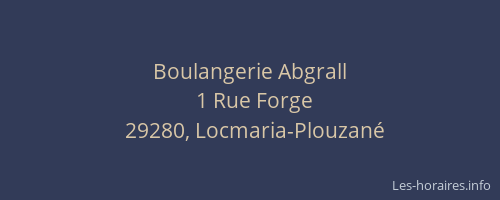 Boulangerie Abgrall