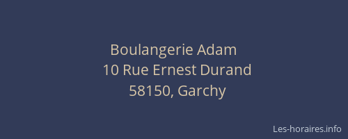 Boulangerie Adam