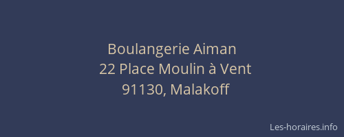 Boulangerie Aiman