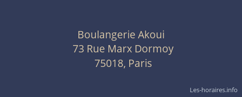 Boulangerie Akoui