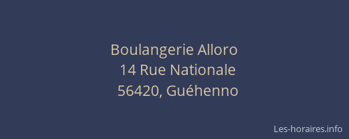 Boulangerie Alloro