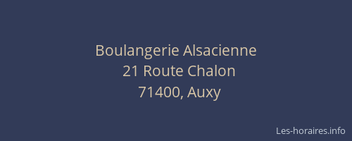 Boulangerie Alsacienne