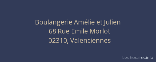 Boulangerie Amélie et Julien