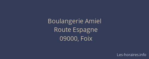 Boulangerie Amiel