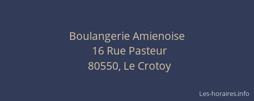 Boulangerie Amienoise